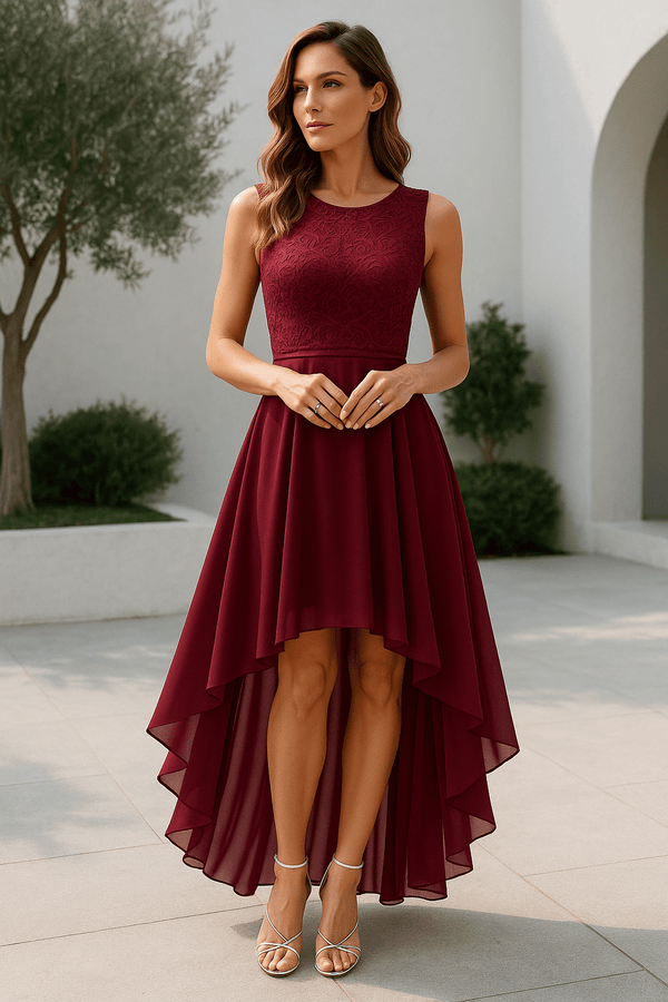 WOMEN'S HIGH - LOW ELEGANT SUMMER DRESS - Zarino Newstyle