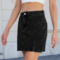WOMEN'S HIGH RISE SUMMER DENIM MINI SKIRT - Zarino Newstyle