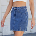 WOMEN'S HIGH RISE SUMMER DENIM MINI SKIRT - Zarino Newstyle