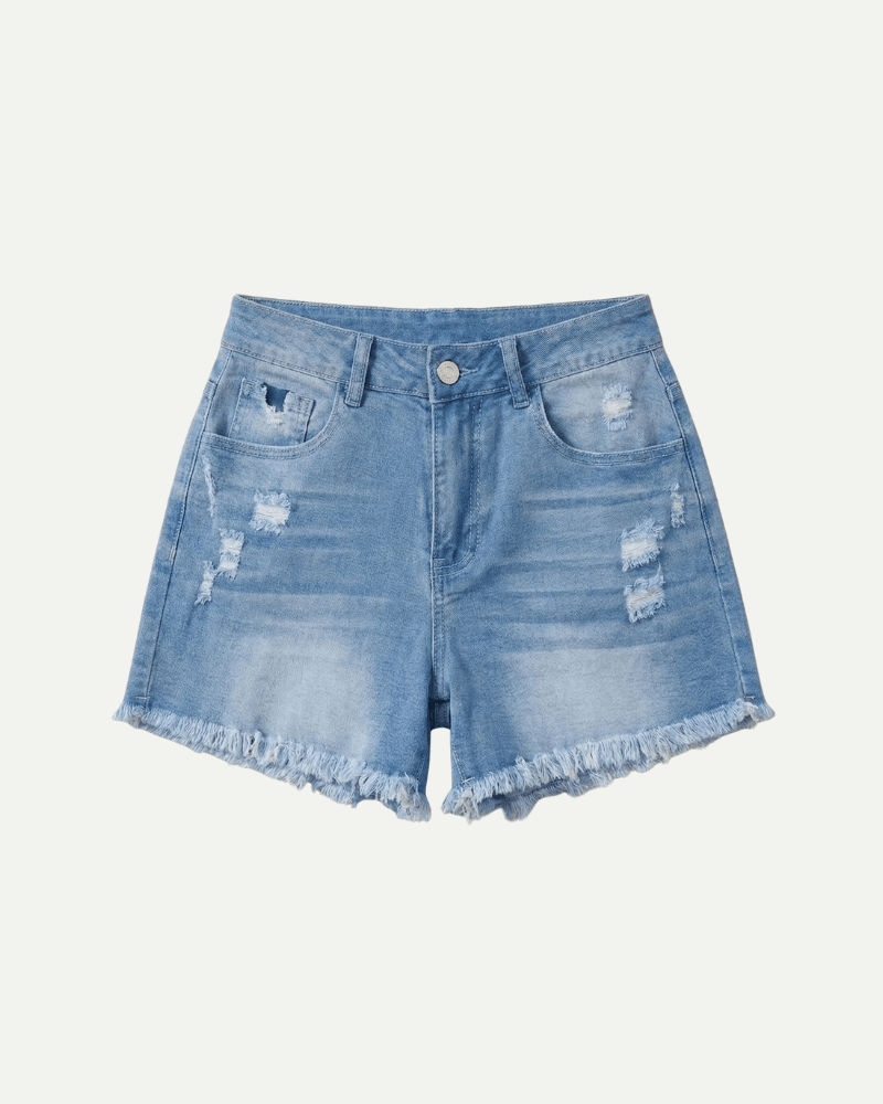 WOMEN'S HIGH WAIST SUMMER DENIM SHORTS - Zarino Newstyle