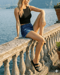 WOMEN'S HIGH WAIST SUMMER DENIM SHORTS - Zarino Newstyle