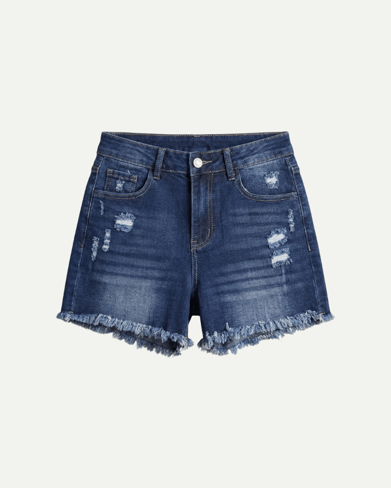 WOMEN'S HIGH WAIST SUMMER DENIM SHORTS - Zarino Newstyle