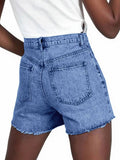 WOMEN'S HIGH WAIST SUMMER DENIM SKORT - Zarino Newstyle