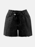 WOMEN'S HIGH WAIST SUMMER DENIM SKORT - Zarino Newstyle