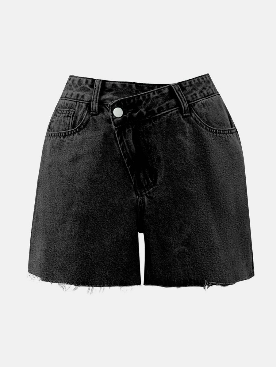 WOMEN'S HIGH WAIST SUMMER DENIM SKORT - Zarino Newstyle