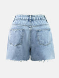 WOMEN'S HIGH WAIST SUMMER DENIM SKORT - Zarino Newstyle