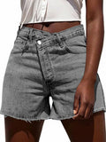 WOMEN'S HIGH WAIST SUMMER DENIM SKORT - Zarino Newstyle