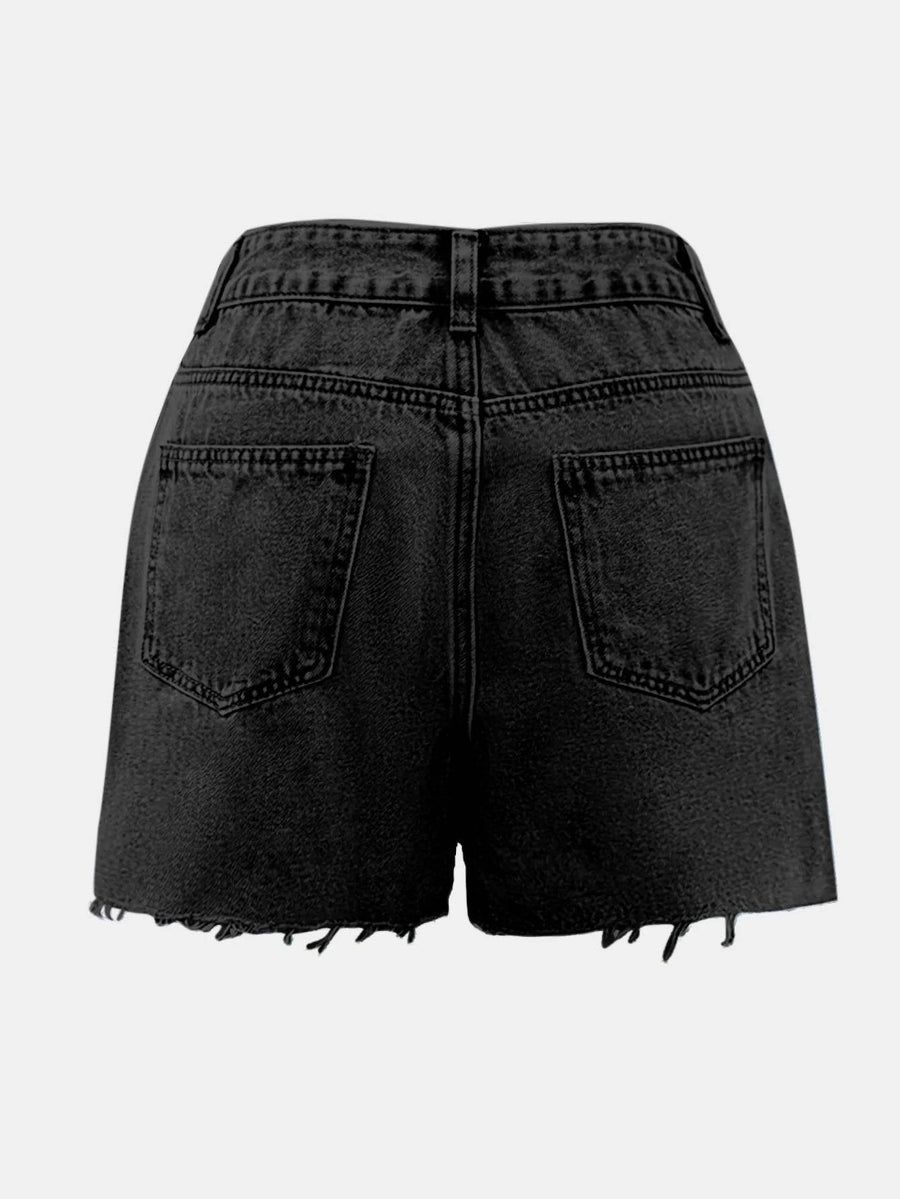 WOMEN'S HIGH WAIST SUMMER DENIM SKORT - Zarino Newstyle
