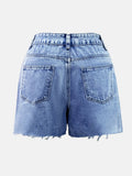 WOMEN'S HIGH WAIST SUMMER DENIM SKORT - Zarino Newstyle