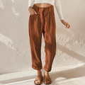 WOMEN'S HIGH WAIST WIDE LEG FLOWY SUMMER TROUSERS - Zarino Newstyle