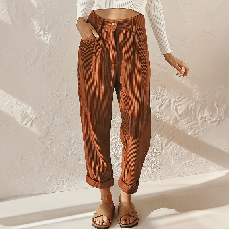 WOMEN'S HIGH WAIST WIDE LEG FLOWY SUMMER TROUSERS - Zarino Newstyle