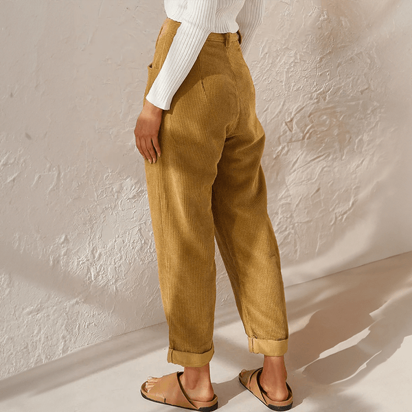 WOMEN'S HIGH WAIST WIDE LEG FLOWY SUMMER TROUSERS