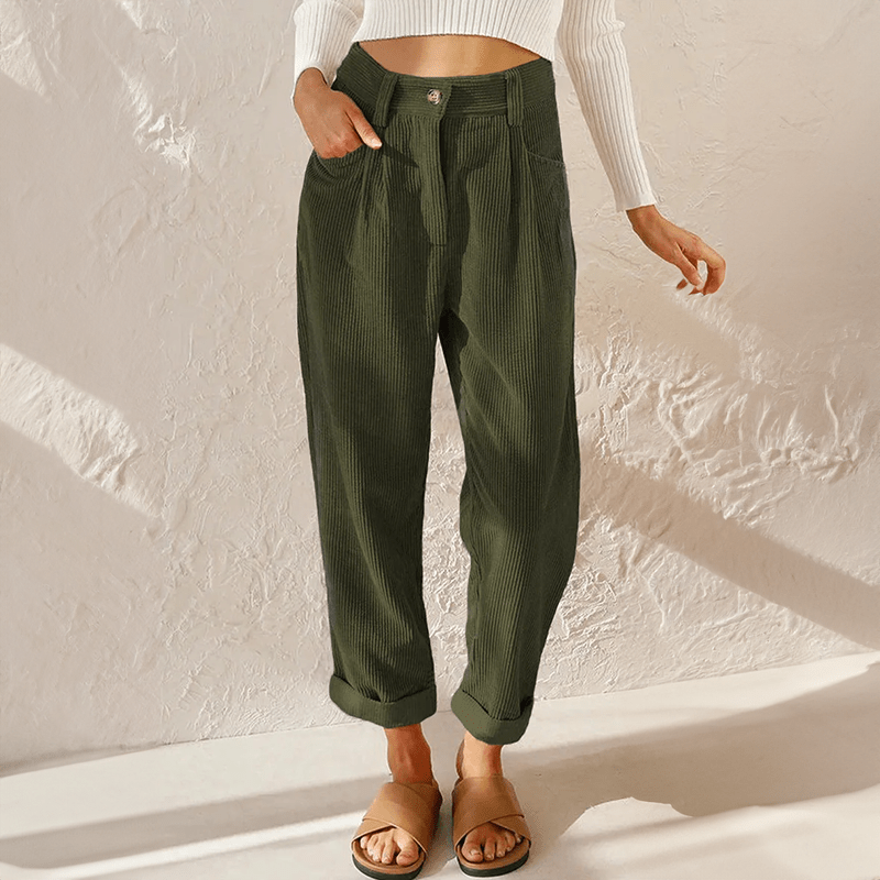 WOMEN'S HIGH WAIST WIDE LEG FLOWY SUMMER TROUSERS - Zarino Newstyle
