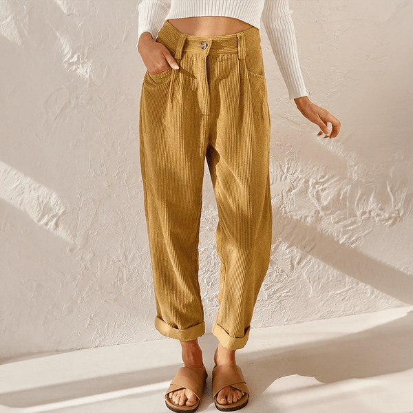 WOMEN'S HIGH WAIST WIDE LEG FLOWY SUMMER TROUSERS - Zarino Newstyle