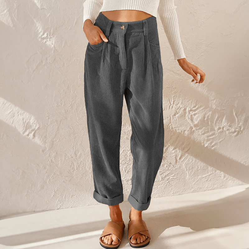 WOMEN'S HIGH WAIST WIDE LEG FLOWY SUMMER TROUSERS - Zarino Newstyle