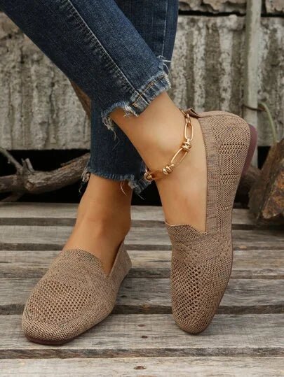 WOMEN'S KNIT SLIP-ON ARCH SUPPORT SUMMER SHOES
