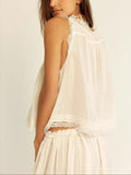 WOMEN'S LACE TRIM SUMMER TWO - PIECE SET - Zarino Newstyle