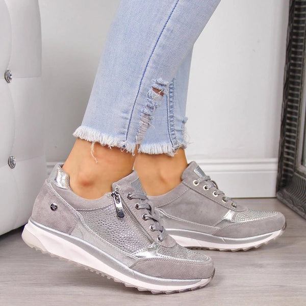 WOMEN'S LACE-UP ORTHOPEDIC WALKING SUMMER SNEAKERS
