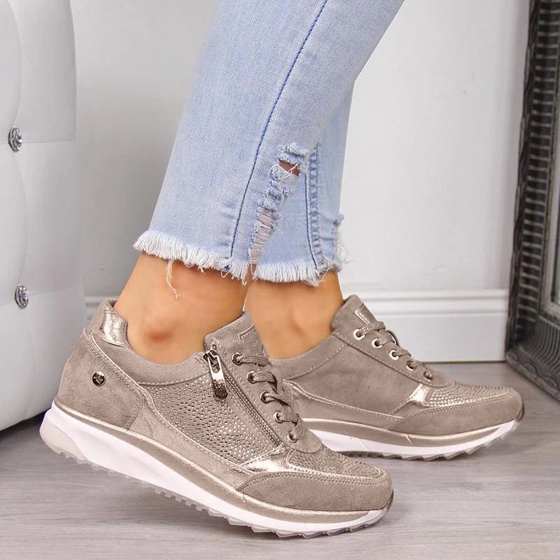 WOMEN'S LACE - UP ORTHOPEDIC WALKING SUMMER SNEAKERS - Zarino Newstyle