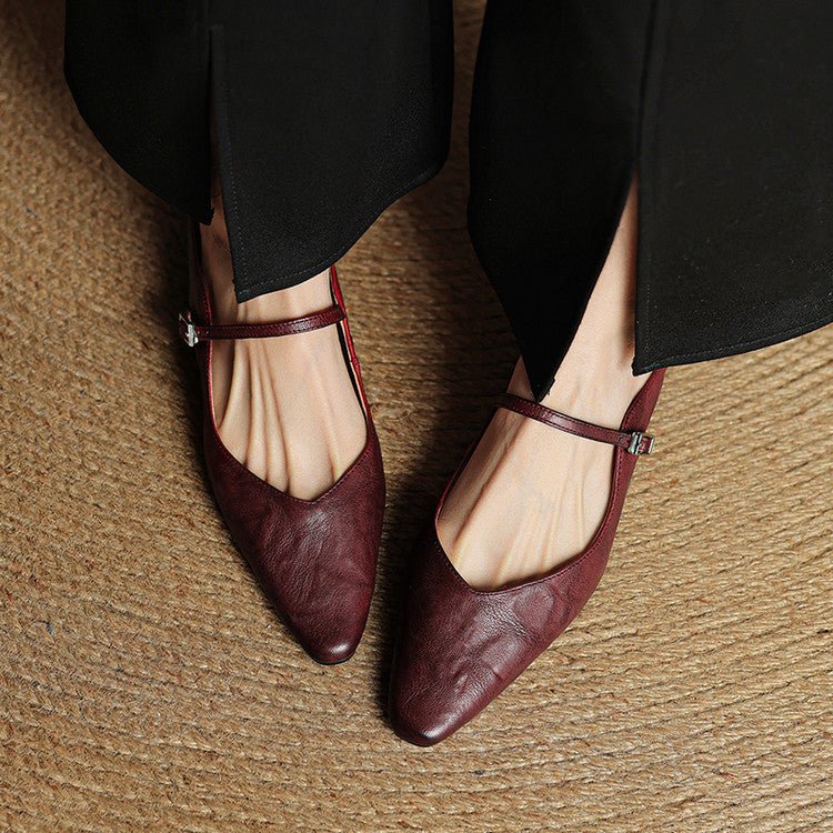 WOMEN'S LEATHER MULES - Zarino Newstyle