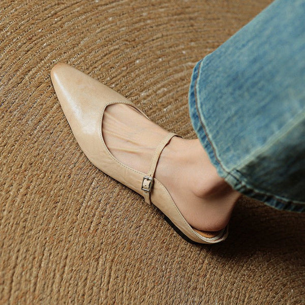 WOMEN'S LEATHER MULES