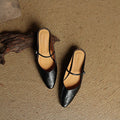 WOMEN'S LEATHER MULES - Zarino Newstyle