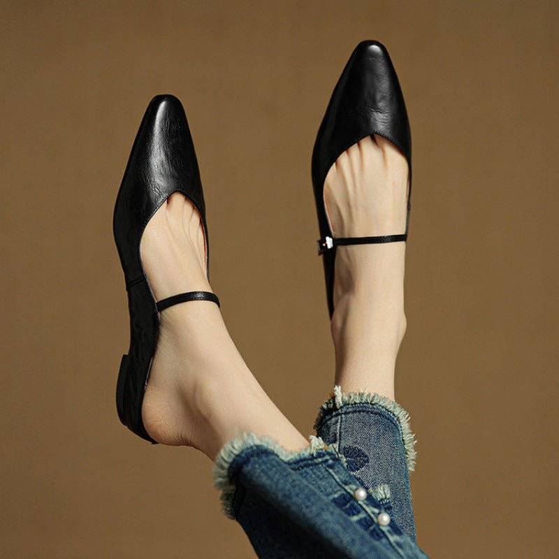 WOMEN'S LEATHER MULES - Zarino Newstyle