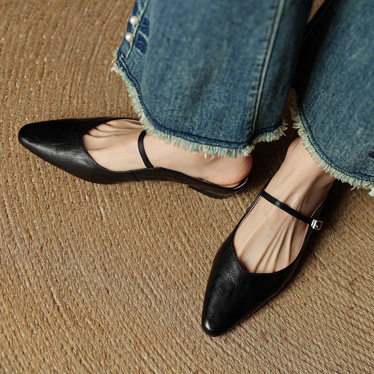 WOMEN'S LEATHER MULES - Zarino Newstyle
