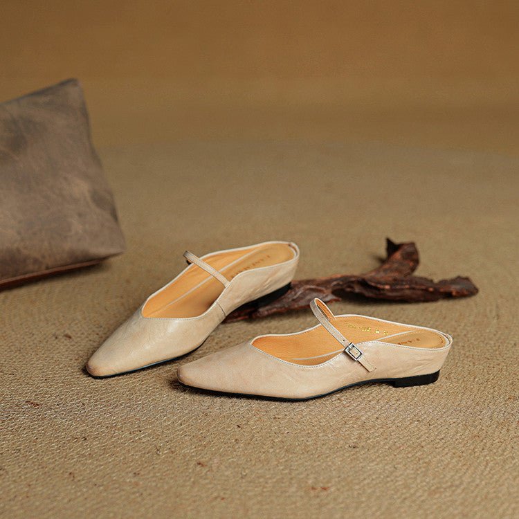 WOMEN'S LEATHER MULES - Zarino Newstyle