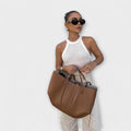 WOMEN'S MINIMALIST STRUCTURED KNOT - HANDLE TOTE BAG - Zarino Newstyle