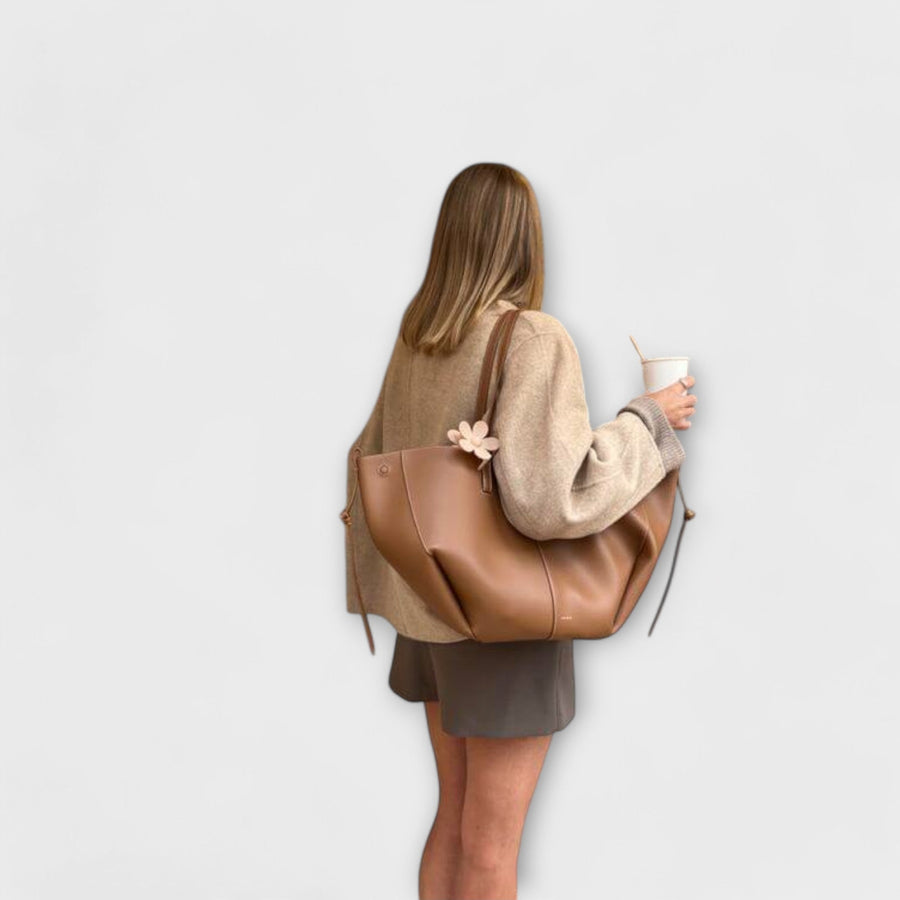 WOMEN'S MINIMALIST STRUCTURED KNOT - HANDLE TOTE BAG - Zarino Newstyle