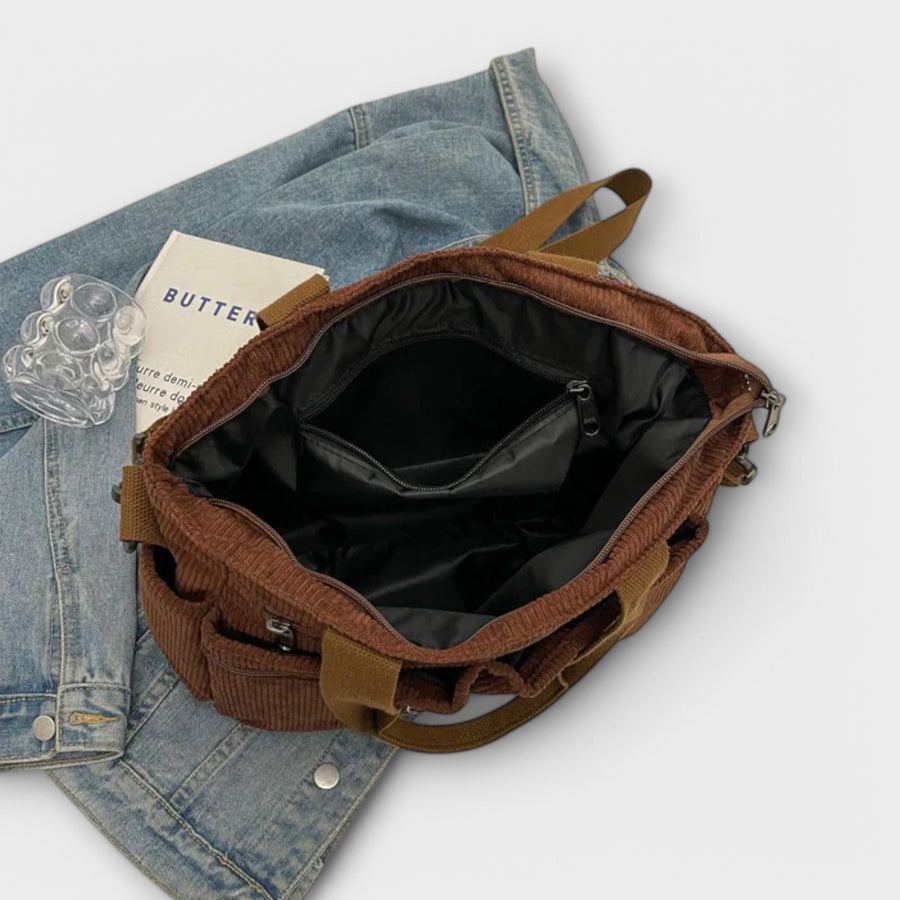 WOMEN'S MULTI - POCKET UTILITY SUMMER TOTE BAG - Zarino Newstyle