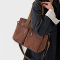 WOMEN'S MULTI - POCKET UTILITY SUMMER TOTE BAG - Zarino Newstyle