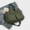 WOMEN'S MULTI - POCKET UTILITY SUMMER TOTE BAG - Zarino Newstyle