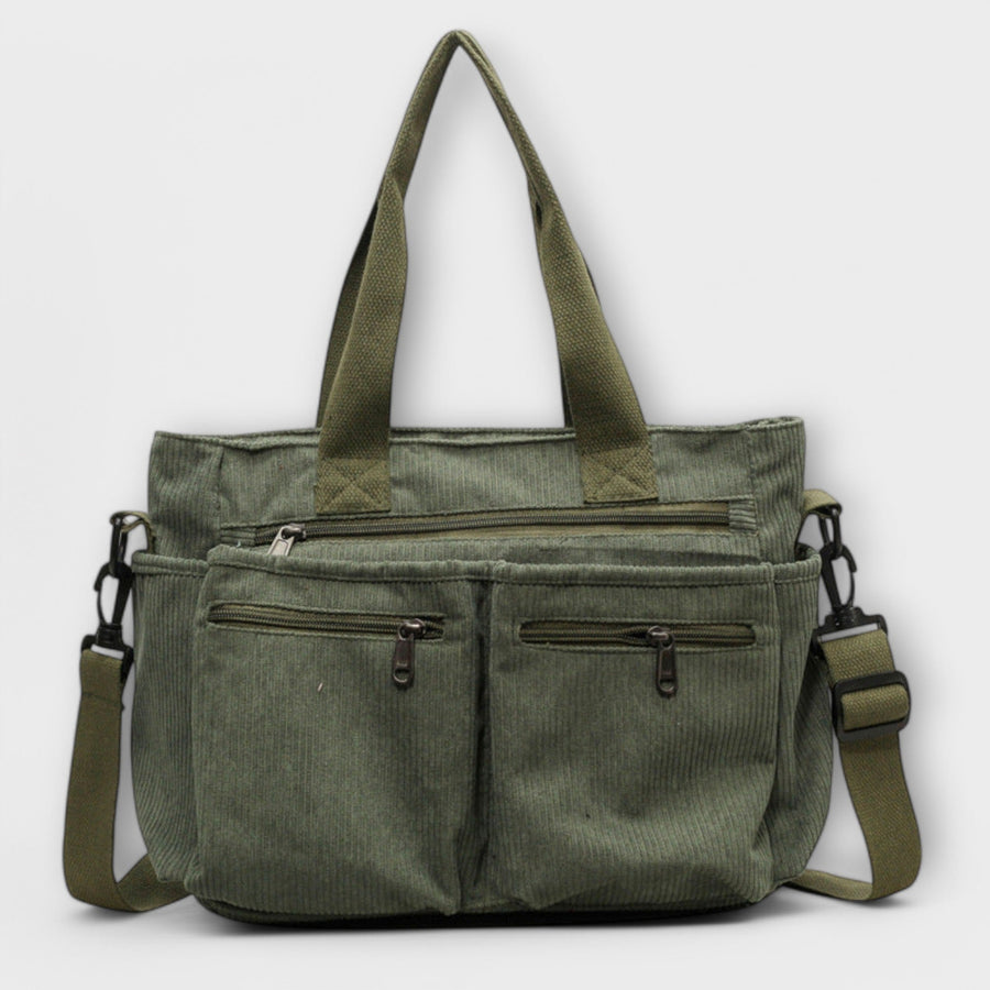 WOMEN'S MULTI - POCKET UTILITY SUMMER TOTE BAG - Zarino Newstyle