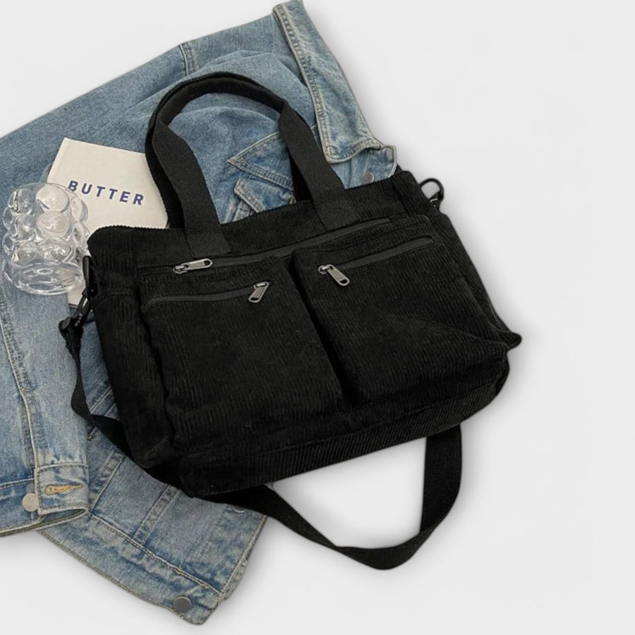 WOMEN'S MULTI - POCKET UTILITY SUMMER TOTE BAG - Zarino Newstyle