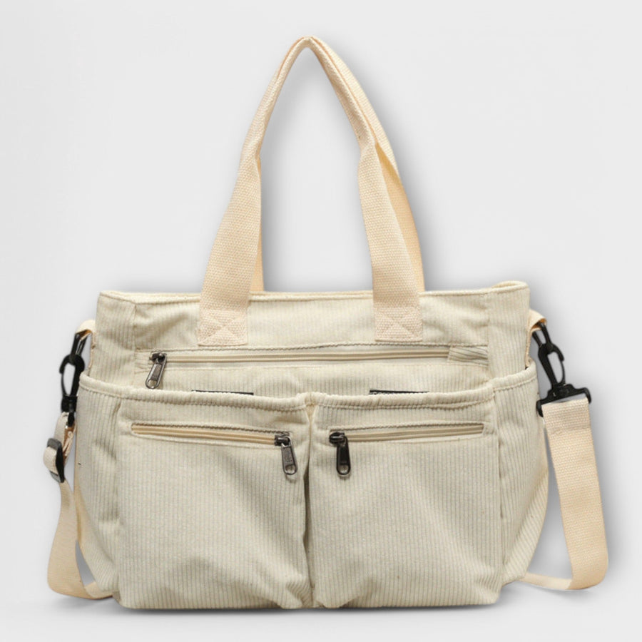 WOMEN'S MULTI - POCKET UTILITY SUMMER TOTE BAG - Zarino Newstyle
