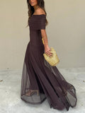 WOMEN'S OFF SHOULDER SUMMER MAXI DRESS - Zarino Newstyle