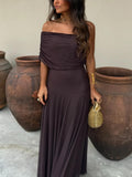 WOMEN'S OFF SHOULDER SUMMER MAXI DRESS - Zarino Newstyle