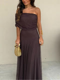 WOMEN'S OFF SHOULDER SUMMER MAXI DRESS - Zarino Newstyle