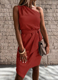 WOMEN'S ONE - SHOULDER SUMMER DRESS - Zarino Newstyle