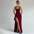 WOMEN'S OPEN BACK SLIP MAXI DRESS FORMAL EVENING GOWN - Zarino Newstyle