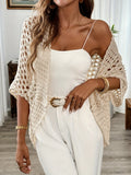 WOMEN'S OPEN FRONT DRAPE KNIT CARDIGAN - Zarino Newstyle