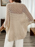 WOMEN'S OPEN FRONT DRAPE KNIT CARDIGAN - Zarino Newstyle