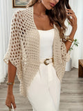 WOMEN'S OPEN FRONT DRAPE KNIT CARDIGAN - Zarino Newstyle