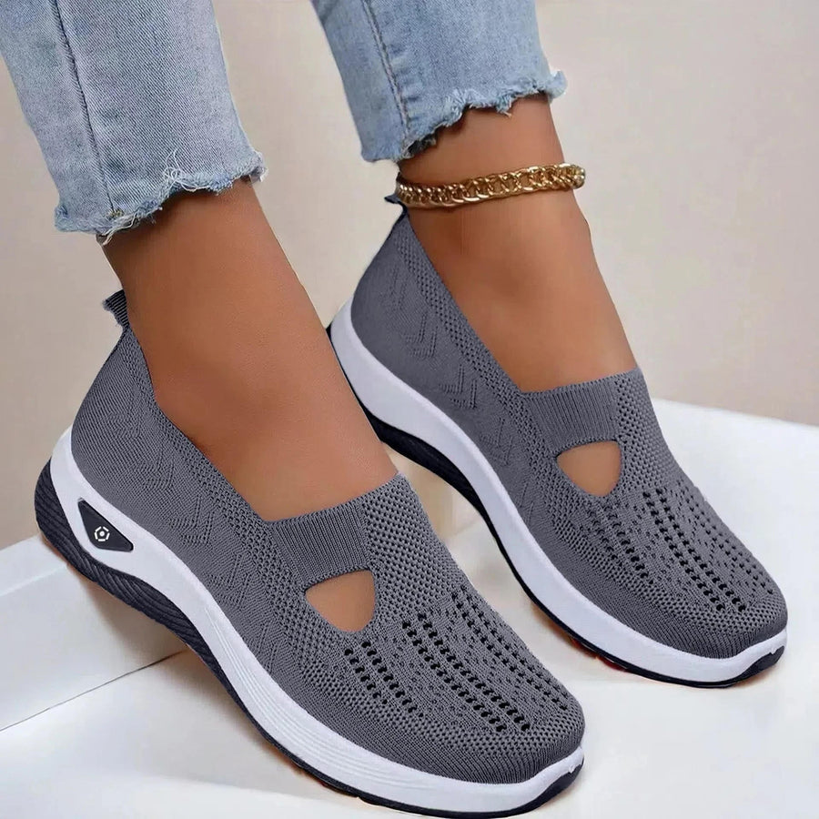 WOMEN'S ORTHOPEDIC BREATHABLE SLIP - ON WALKING SHOE - Zarino Newstyle