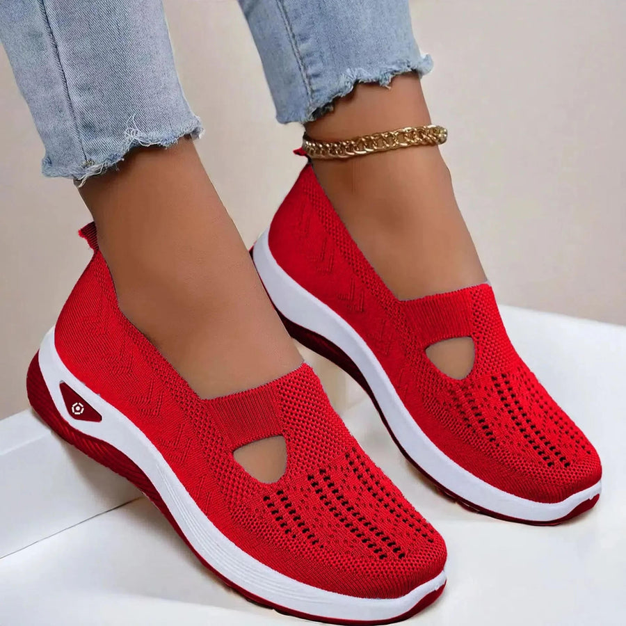 WOMEN'S ORTHOPEDIC BREATHABLE SLIP - ON WALKING SHOE - Zarino Newstyle