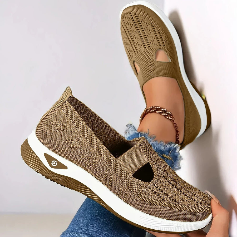 WOMEN'S ORTHOPEDIC BREATHABLE SLIP - ON WALKING SHOE - Zarino Newstyle