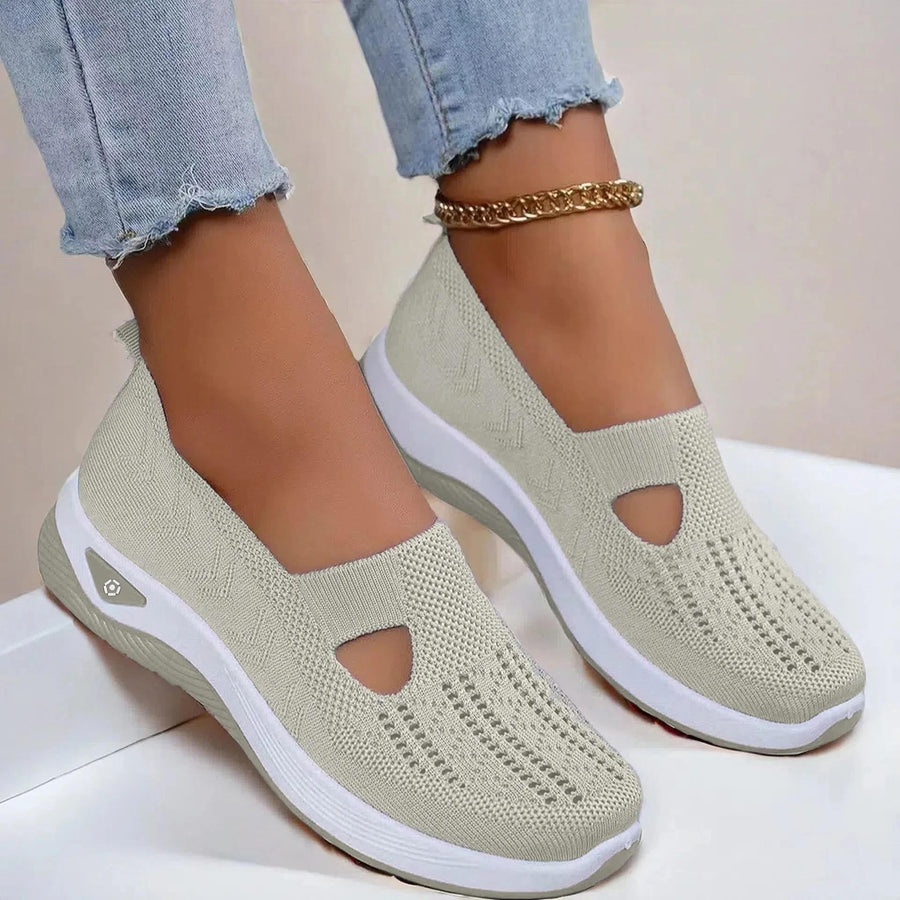 WOMEN'S ORTHOPEDIC BREATHABLE SLIP - ON WALKING SHOE - Zarino Newstyle
