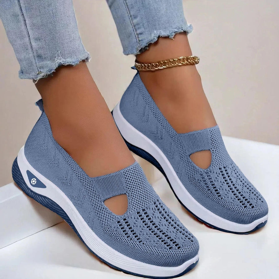 WOMEN'S ORTHOPEDIC BREATHABLE SLIP - ON WALKING SHOE - Zarino Newstyle